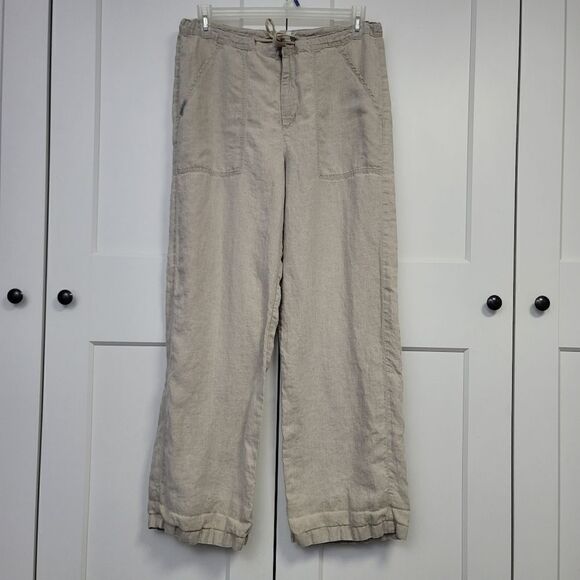 Calvin Klein 100% linen-lin pants, large - Picture 4 of 11